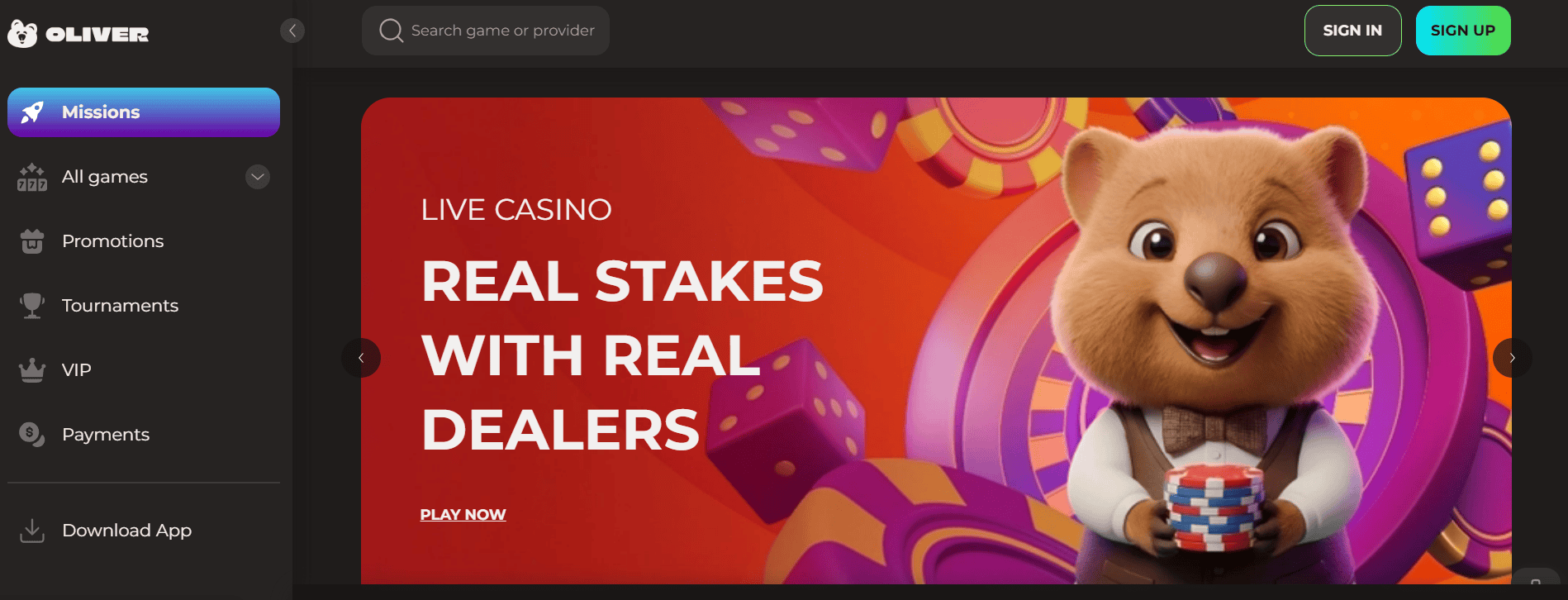 OliverCasino – Fast Cashouts with an A$15,000 Monthly Limit